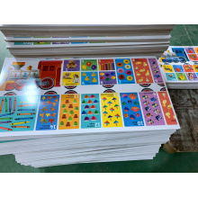 Collection educational cards playing card for baby CMYK printing automated factory